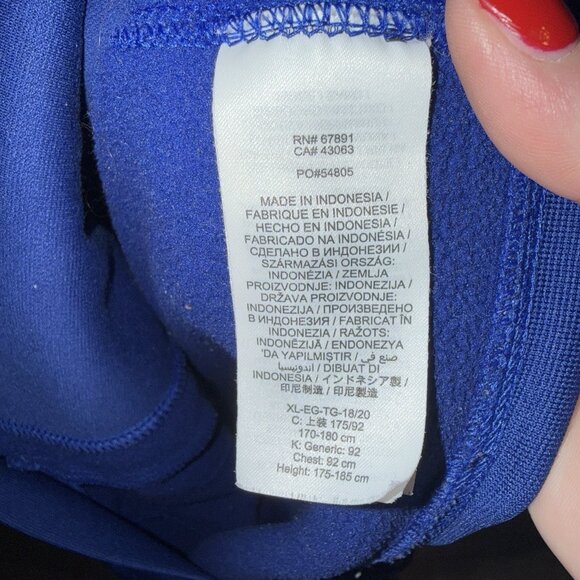 Los Angeles Dodgers Hoodie Youth XL Blue Nike Baseball Sweatshirt LA Swoosh - Picture 3 of 4